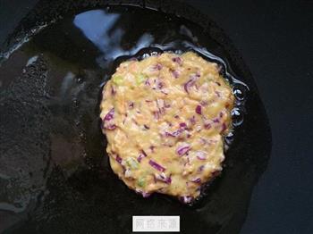 紫甘蓝小饼的做法图解11