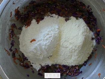 紫甘蓝小饼的做法图解8