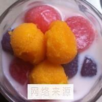 芋圆牛奶水果冰的做法步骤11