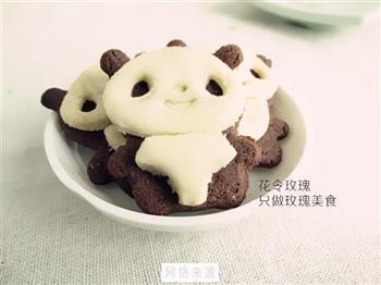 熊猫巧克力饼干的做法步骤6