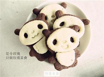 熊猫巧克力饼干的做法步骤7