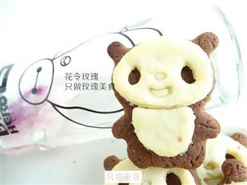 熊猫巧克力饼干的做法步骤9