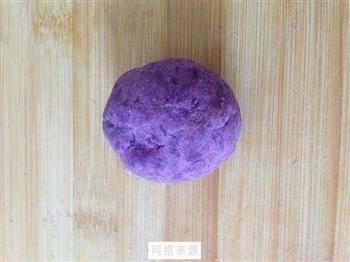 糯软香甜紫薯豆沙糕的做法图解8