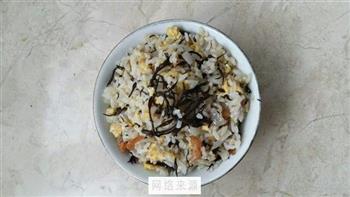 羊栖菜虾米蛋炒饭的做法步骤7