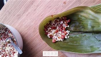 赤豆红枣粽的做法图解8