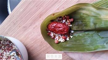 赤豆红枣粽的做法图解9