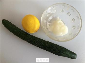 青瓜蜂蜜柠檬饮的做法图解1