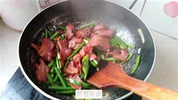 蒜苔炒腊肉的做法步骤12