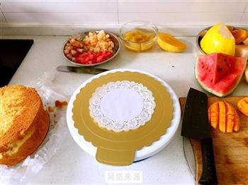 八寸水果蛋糕的做法步骤2