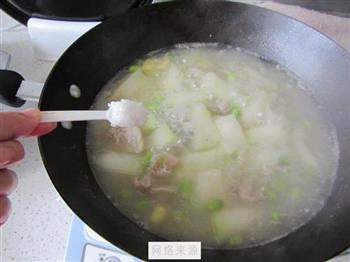 毛豆冬瓜排骨汤的做法图解12