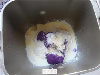紫薯双色吐司的做法图解1