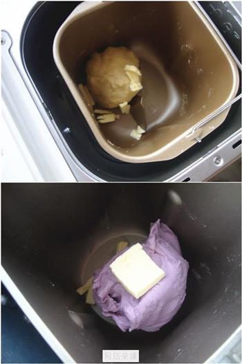 紫薯双色吐司的做法步骤2
