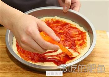 美味香菇培根披萨的做法图解5