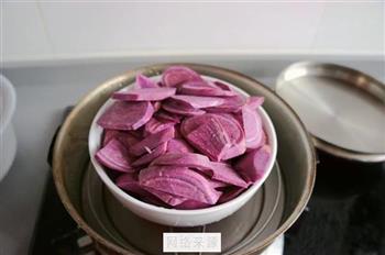 香蕉紫薯糯米糍的做法步骤2