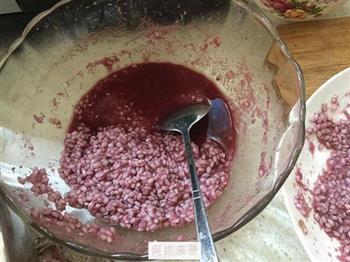 紫色糯米肉丸子的做法步骤2