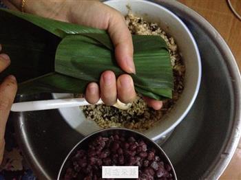 红糖蜜豆粽子的做法步骤8