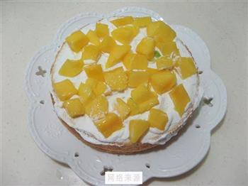 奶油水果夹心蛋糕的做法图解7