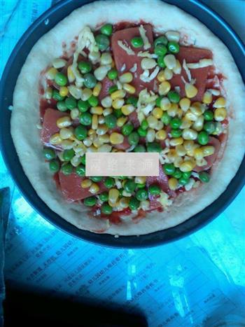 午餐肉披萨的做法步骤3
