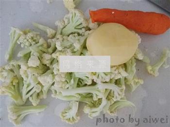 咖喱土豆花椰菜的做法图解2