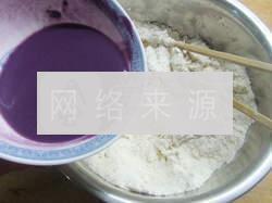 紫薯银丝卷的做法步骤3