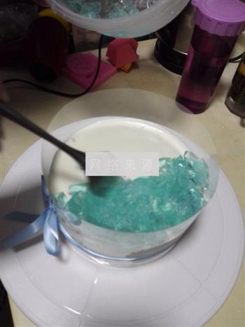 海洋酸奶慕斯蛋糕的做法步骤10