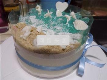 海洋酸奶慕斯蛋糕的做法步骤13