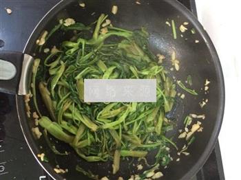 椒丝腐乳炒通菜的做法步骤6