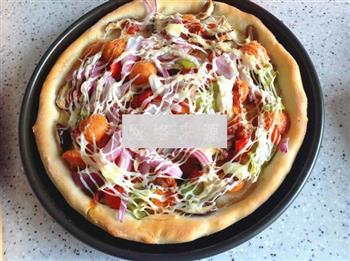 不拉丝版的的披萨的做法图解16