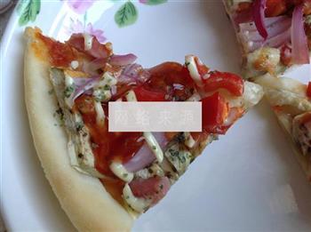 不拉丝版的的披萨的做法图解17