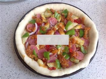 不拉丝版的的披萨的做法图解9