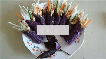 香炸紫苏鸡柳蔬菜卷的做法步骤8