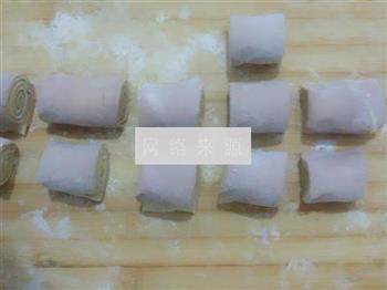 紫薯南瓜双色豆沙包的做法步骤14