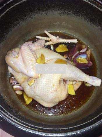 葱头豉油鸡的做法步骤4