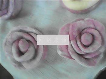 紫薯玫瑰馒头的做法图解9