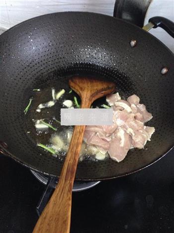 花菜炒肉的做法步骤4