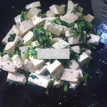 茼蒿豆腐的做法步骤9