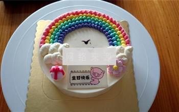 彩虹酸奶慕斯蛋糕的做法步骤12