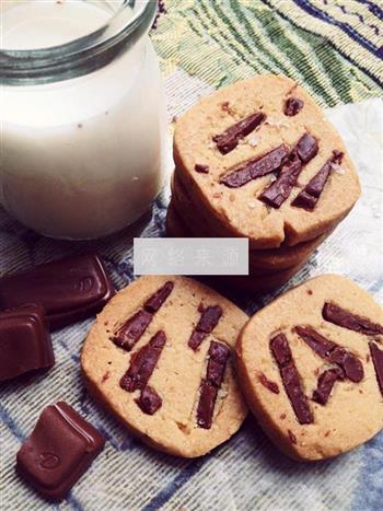 花生巧克力饼干的做法步骤9