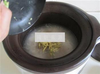 香菜猪肝阴米粥的做法步骤6