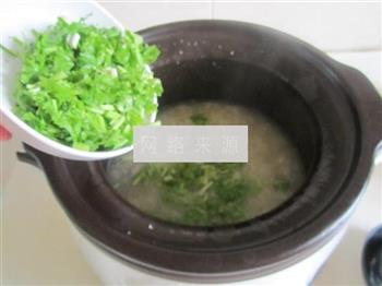 香菜猪肝阴米粥的做法步骤8
