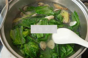 白贝清煮油麦菜的做法步骤5