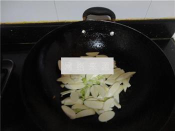 茭白炒肉片的做法步骤4