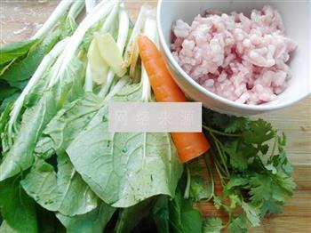 小白菜肉丸汤的做法步骤1