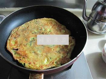 紫苏虾米煎蛋的做法步骤5