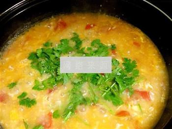 番茄鸡蛋疙瘩汤的做法步骤10