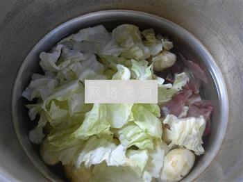 精火腿圆白菜芋艿子汤的做法图解6