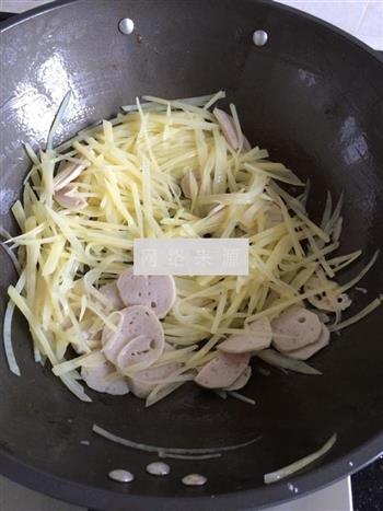 土豆炒肉丸的做法步骤4