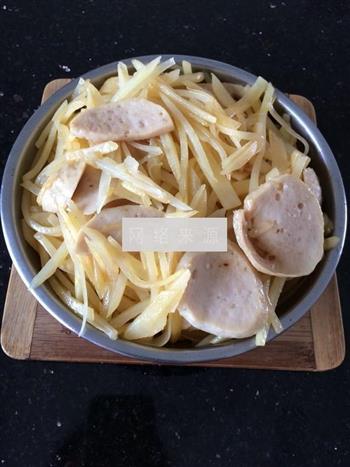 土豆炒肉丸的做法步骤6