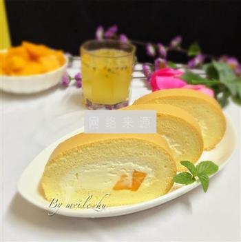 芒果奶油蛋糕卷的做法图解19