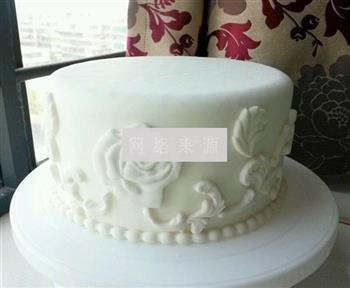 婚礼蛋糕--欧式婚纱的做法图解7